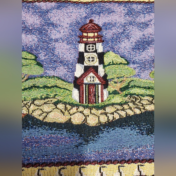 Set of Two Nautical Lighthouse Kitchen Dining Table Placemats - Picture 4 of 5